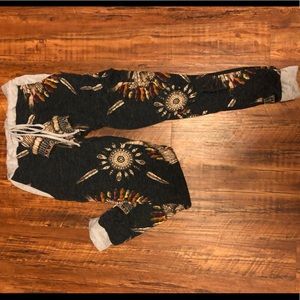 Indian head skull joggers